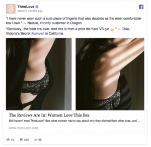 Facebook ads social proof