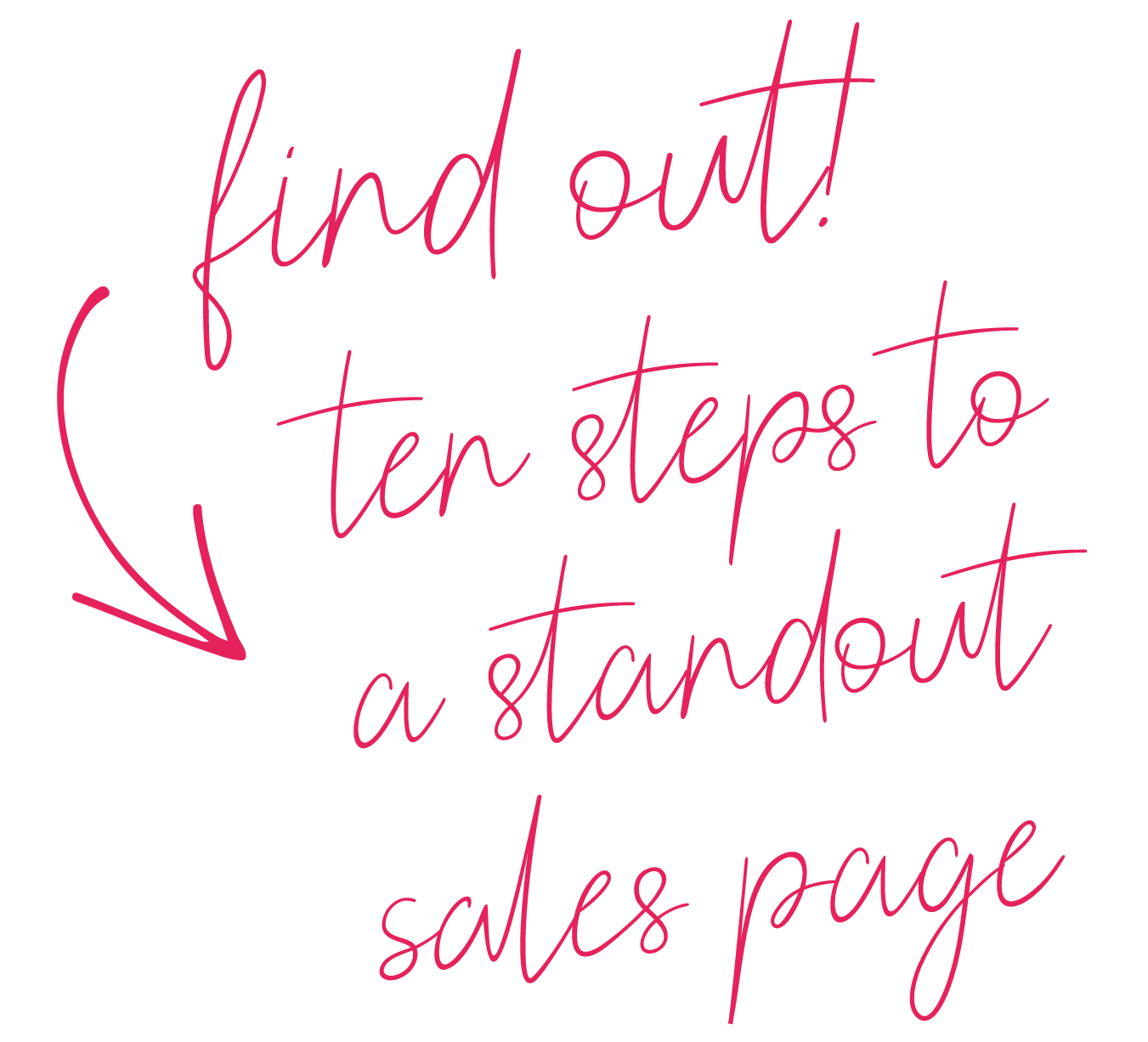 10 steps to standout sales page
